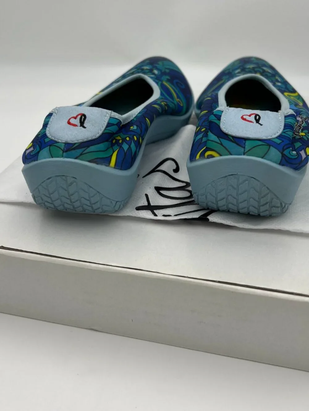 Like New Arcopedica Lolita Flats Artist Edition in blues size 39 or 8.5